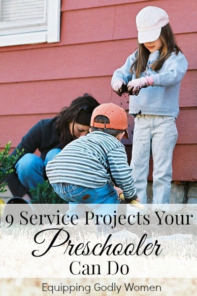 9 Service Projects Your Preschooler Can Do | Equipping Godly Women